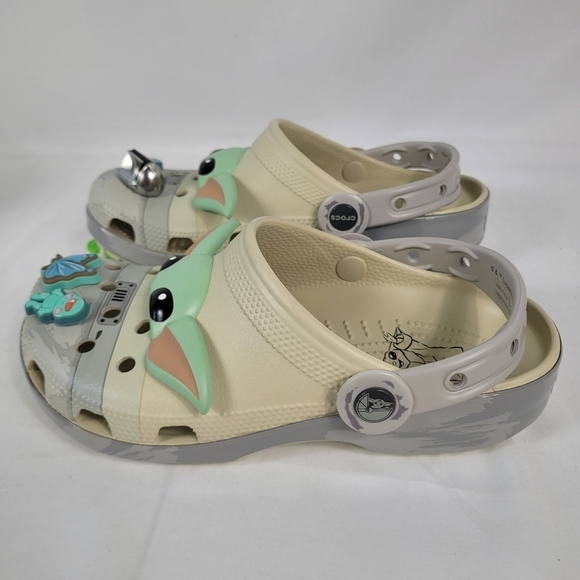 Star Wars Grogu Crocs Unisex Classic Clog Bone Sz M5/W7 \